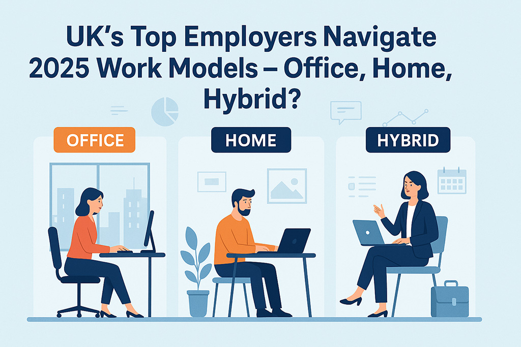 UK’s Top Employers Navigate 2025 Work Models – Office, Home, Hybrid?